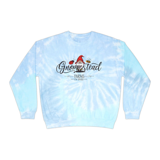 Gnomestead Farms Unisex Tie-Dye Gnome Sweatshirt: Cozy Farmhouse Comfort